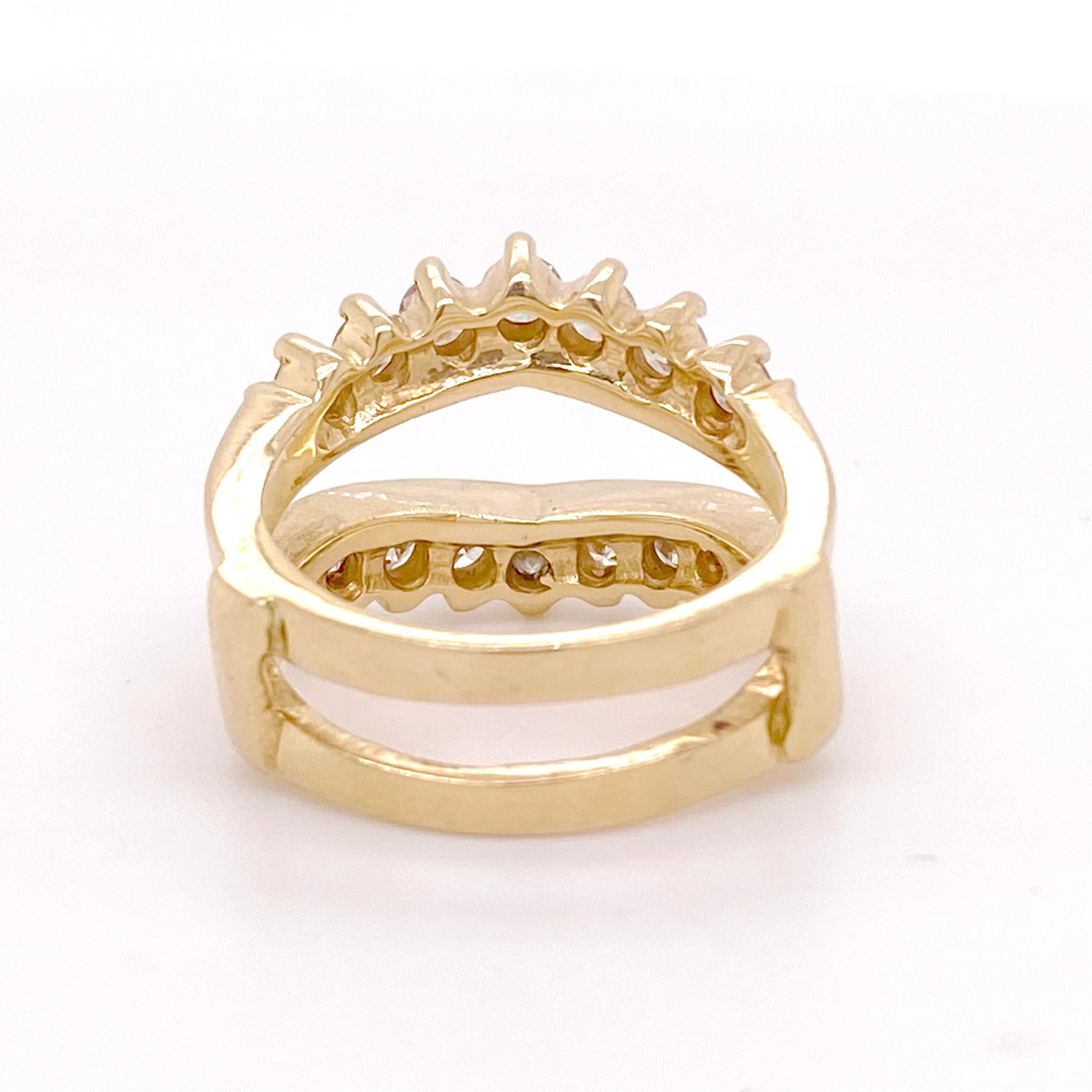 yellow gold diamond ring enhancers