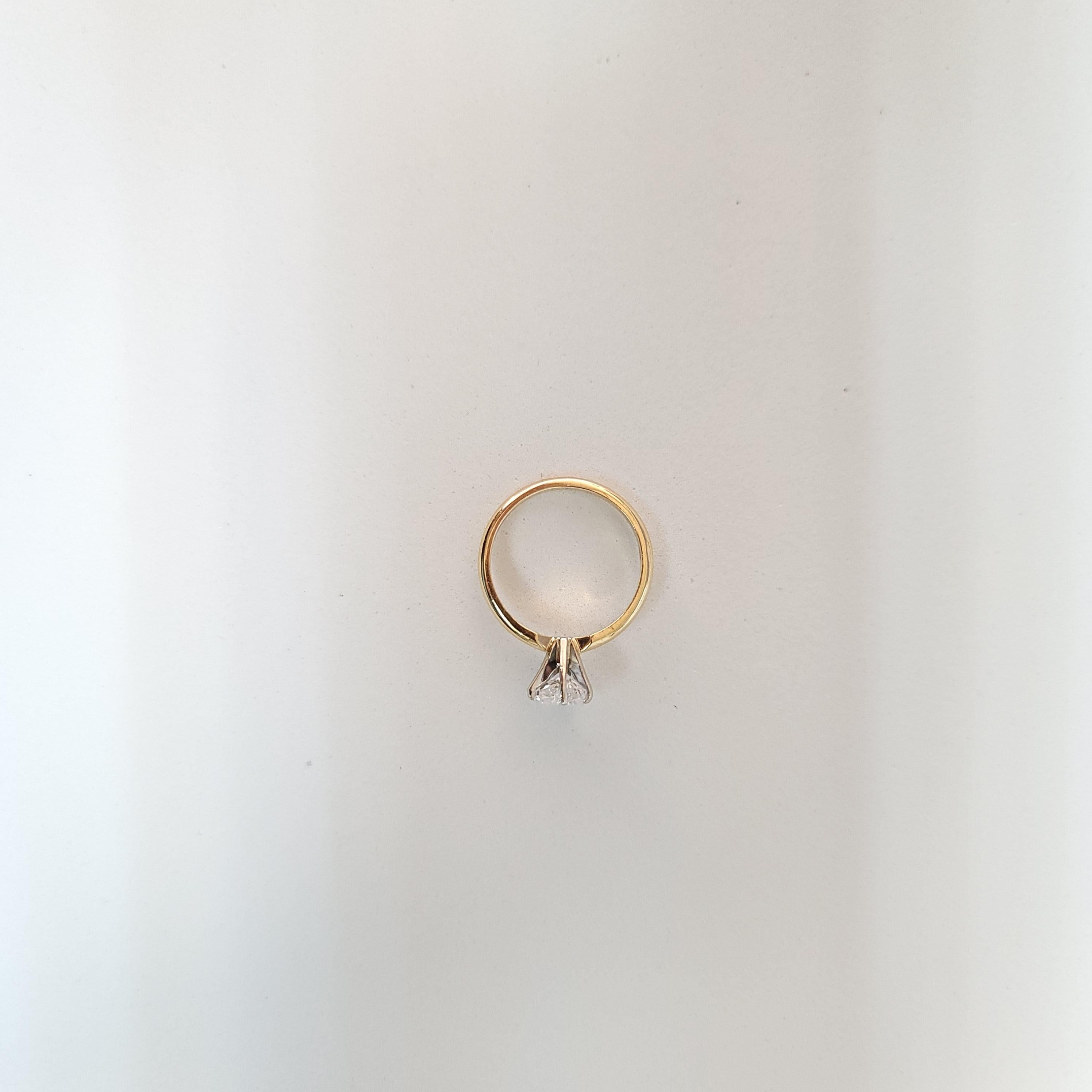 Bague de fiançailles à diamant solitaire en forme de cœur d'un carat Neuf - En vente à Sugar Land, TX