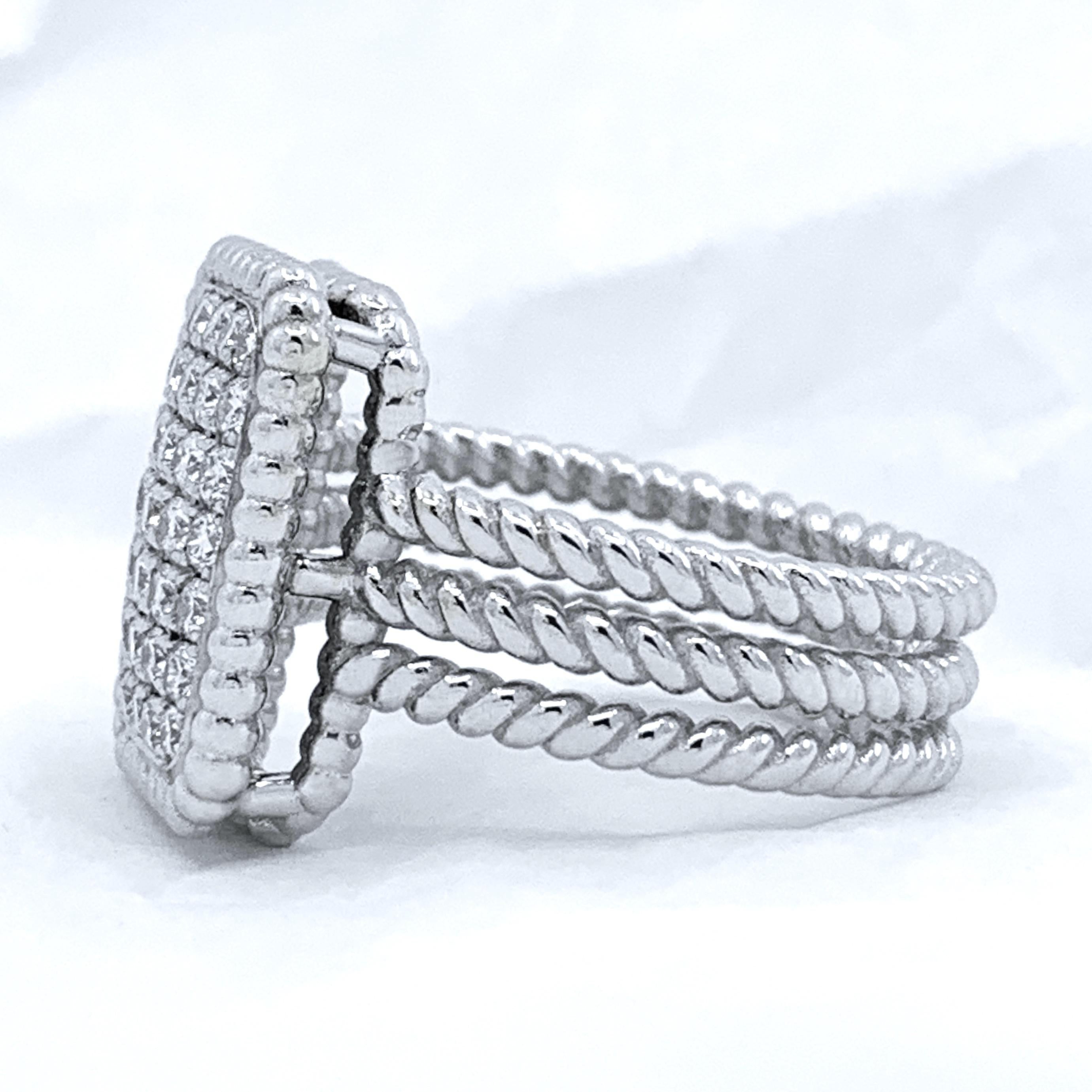Ein Karat Pavé-Diamant 
