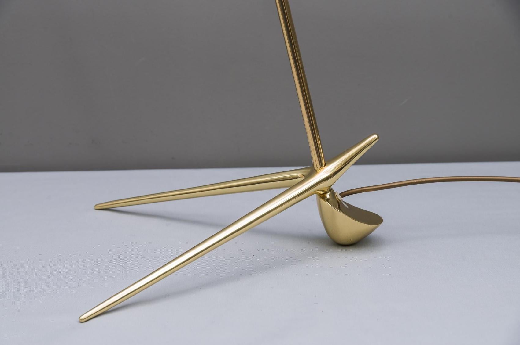 Austrian One Charming golf floor lamps, designed by Rupert Nikoll, Vienna, 1950