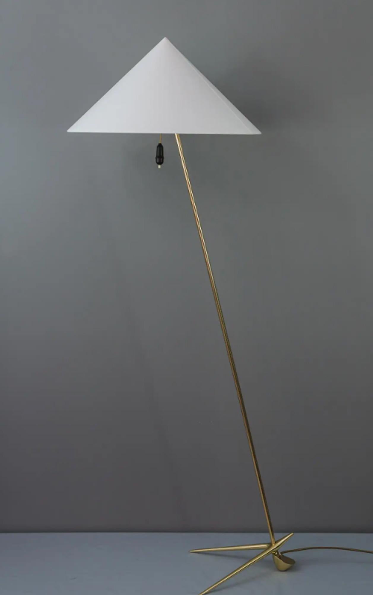 Mid-20th Century One Charming golf floor lamps, designed by Rupert Nikoll, Vienna, 1950