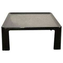 Vintage One Coffee Table "Amanta" Fiberglass Black by Mario Bellini for C&B, Italy, 1960s