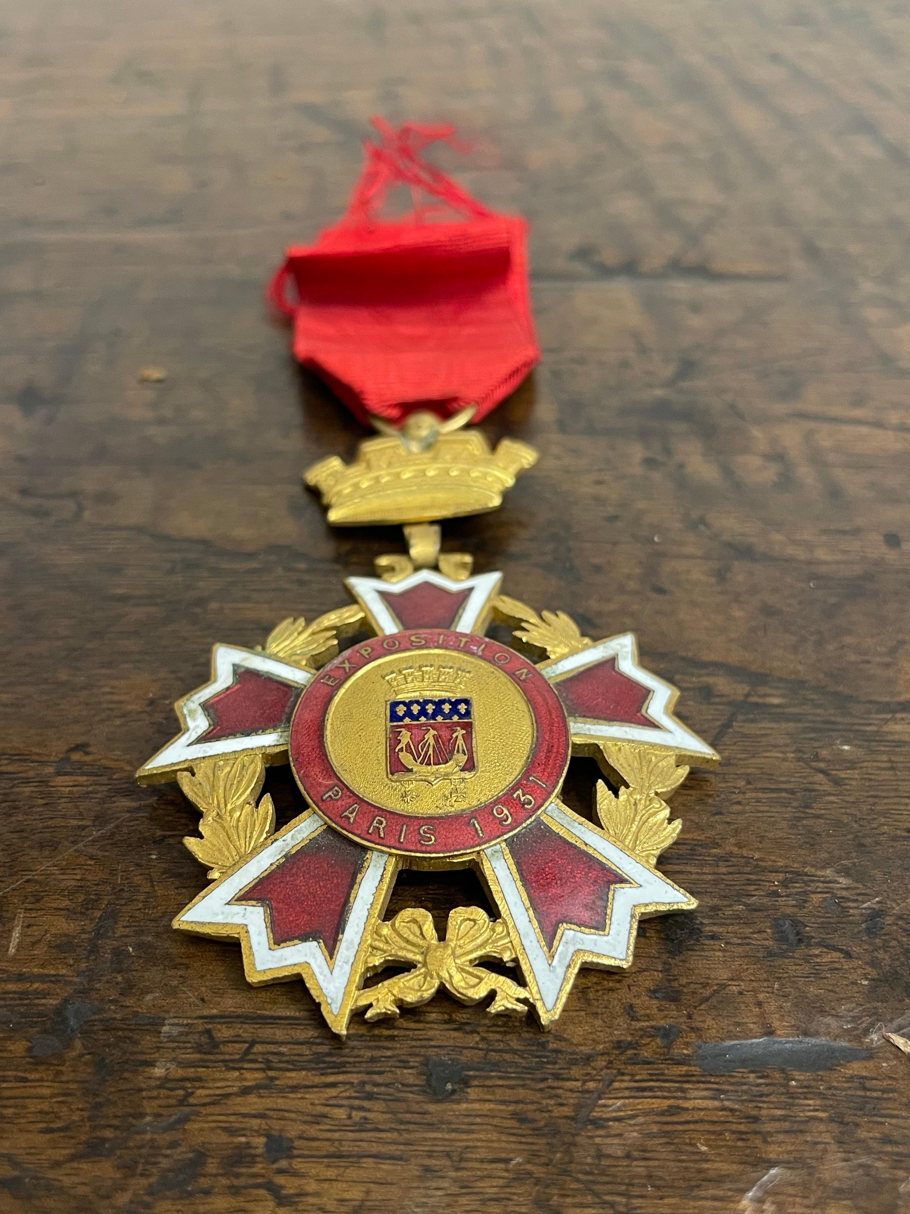 Une médaille commémorative, EXPOSITION, PARIS, 1931 Bon état - En vente à ARMADALE, VIC