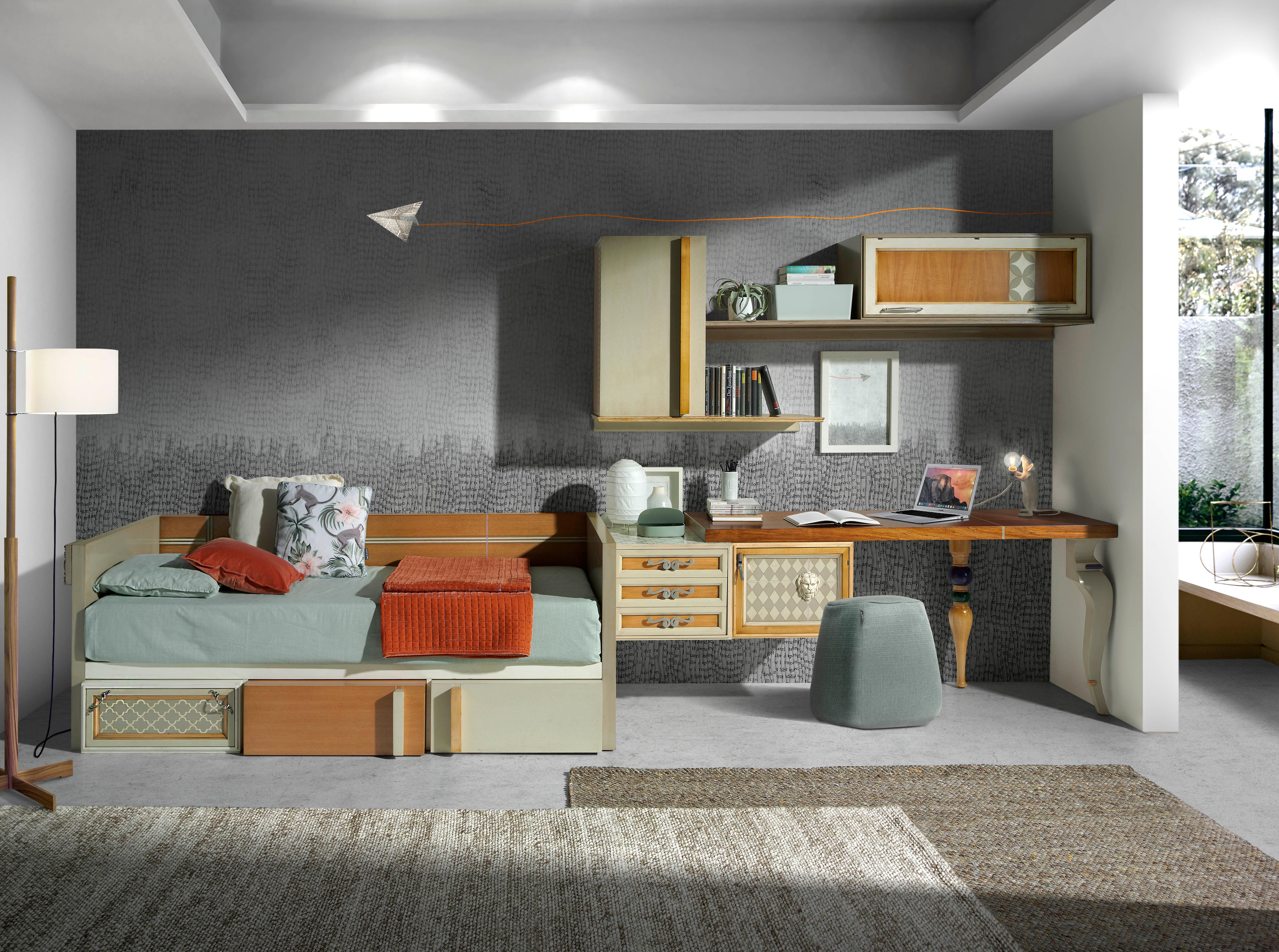 What to do with that little forgotten room? It could be a good place to create a work area, or better, a guest room, or perhaps a youth bedroom with a view to the future. Why not have it all? Thanks to the infinite options of the One series, we can