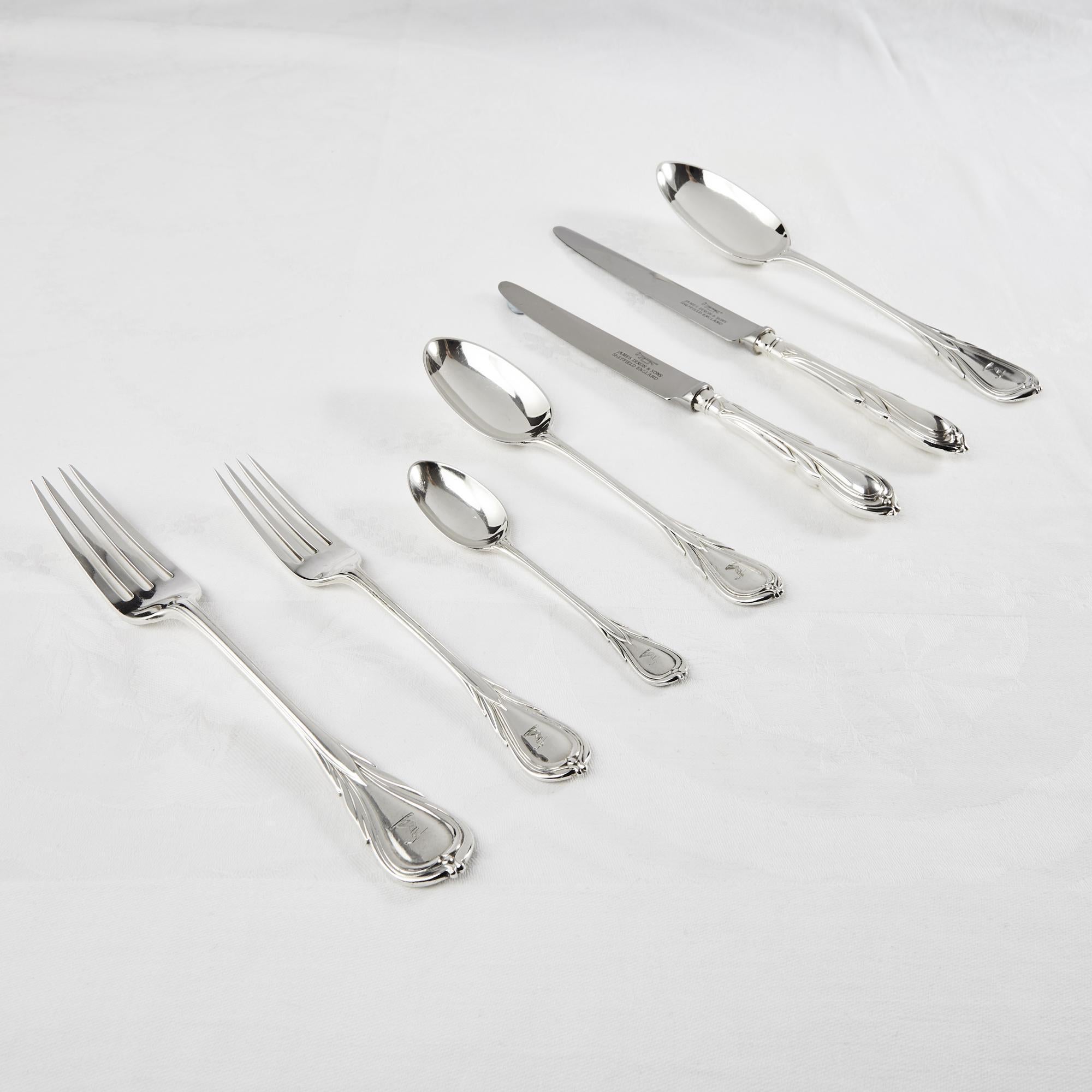 One Date and Maker, Hand Forged Lily Silver Cutlery 3