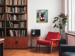 Nobody Wears Red Forever - Abstract Spiderman Cartoon Figurative Artwork