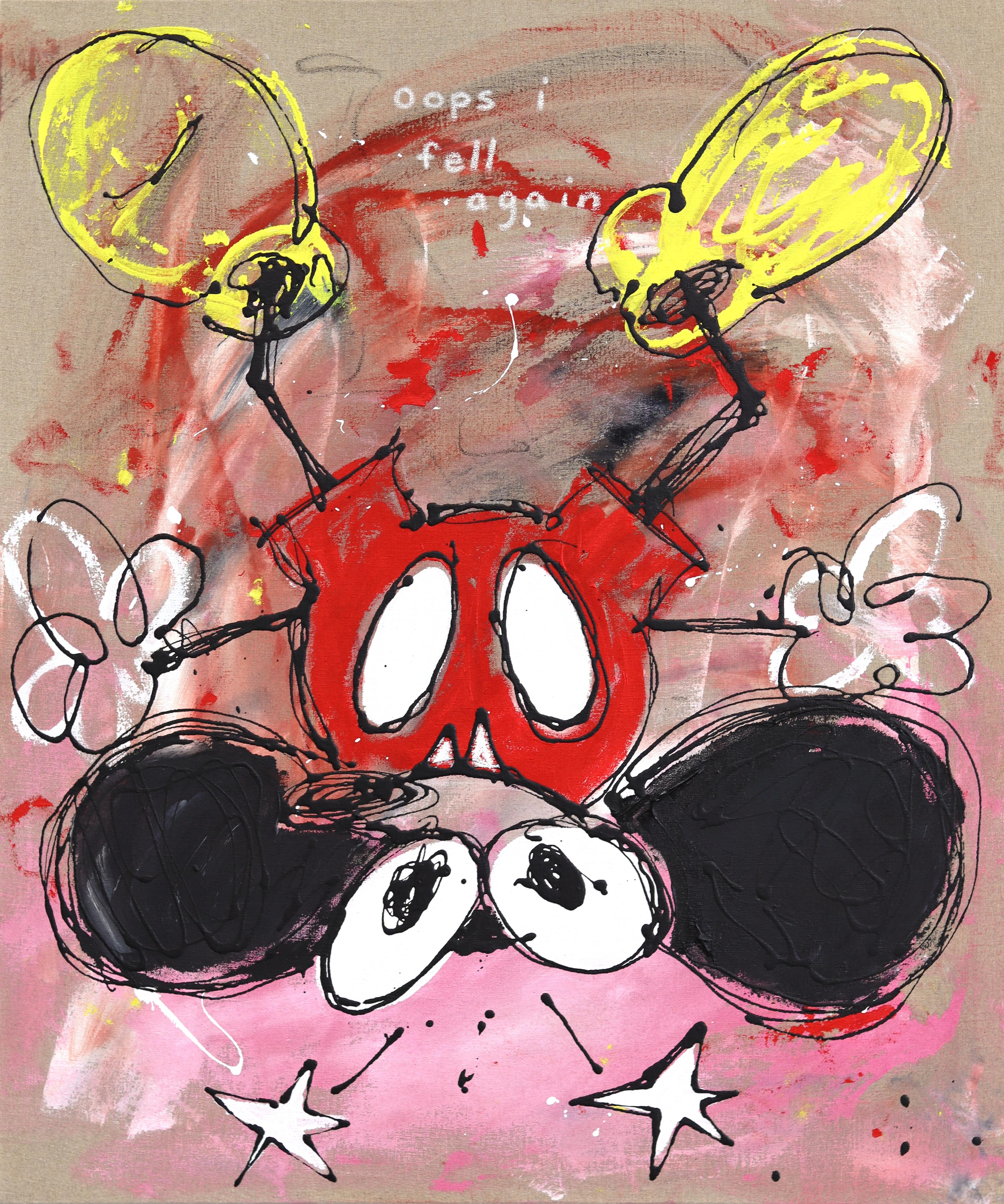 The Last Time I Quit - Abstract Urban Inspired Mickey Mouse Cartoon Artwork