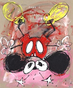 « La dernière fois que j'ai arrêté » - Illustration abstraite de Mickey Mouse d'inspiration urbaine