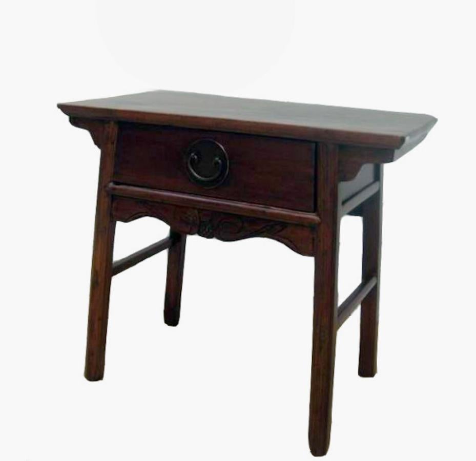 Chinese Export One Drawer Antique Console Table For Sale