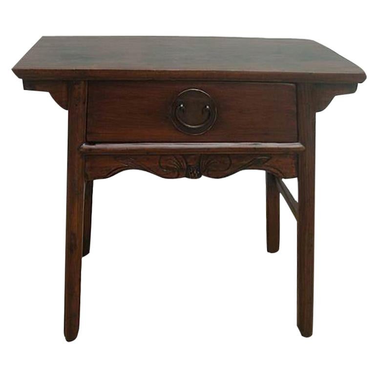 One Drawer Antique Console Table For Sale