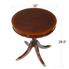 Table tambour à un tiroir