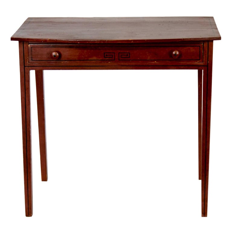 One Drawer Painted Side Table For Sale at 1stDibs