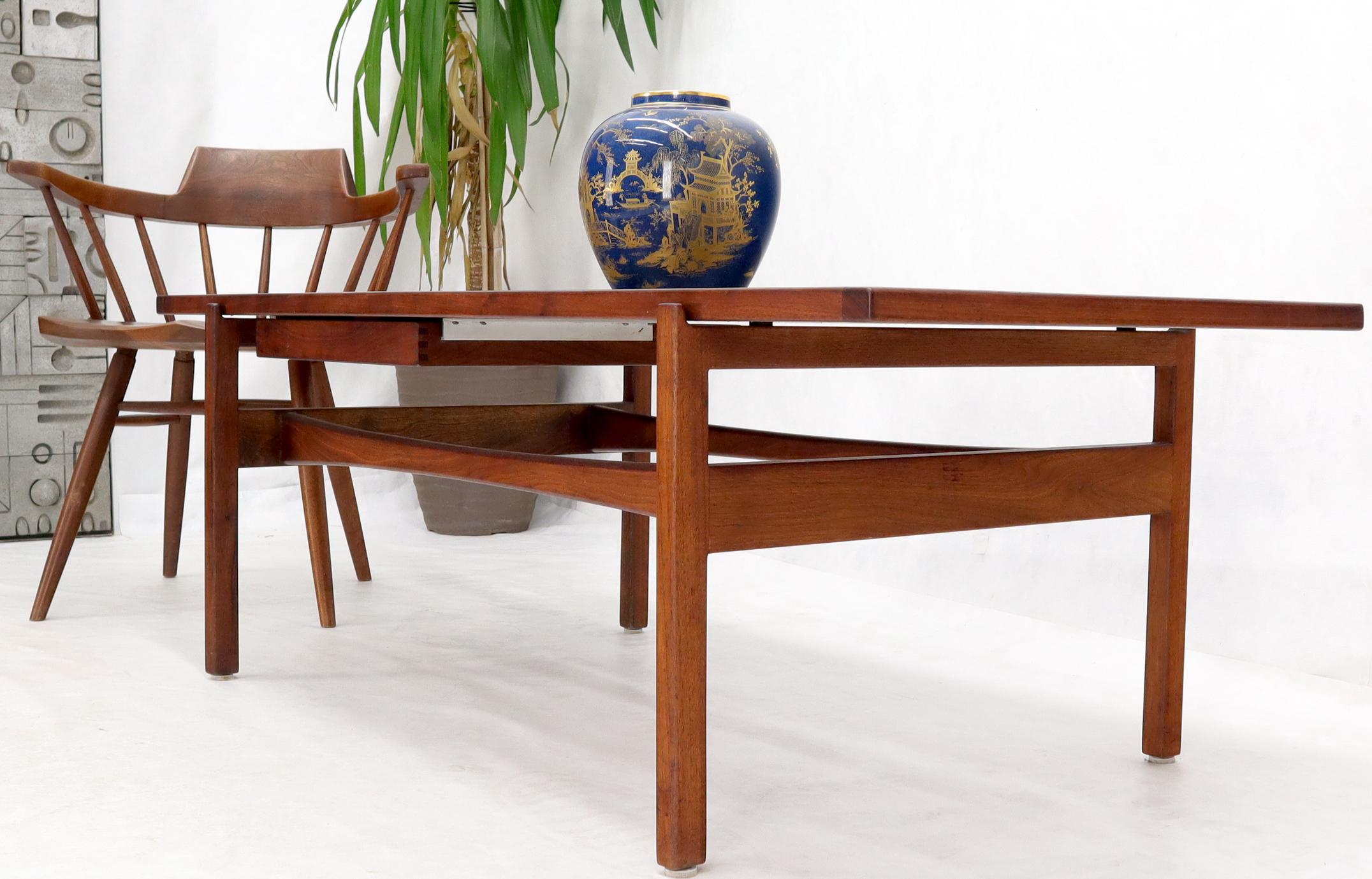 20th Century One Drawer Rectangle Shape Teak Danish Mid-Century Modern Coffee Table For Sale