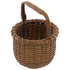 Retro "One Egg" Nantucket Lightship Basket, circa 1940