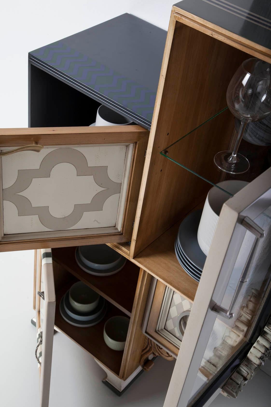 Post-Modern One Entry Cabinet by Lola Glamour For Sale