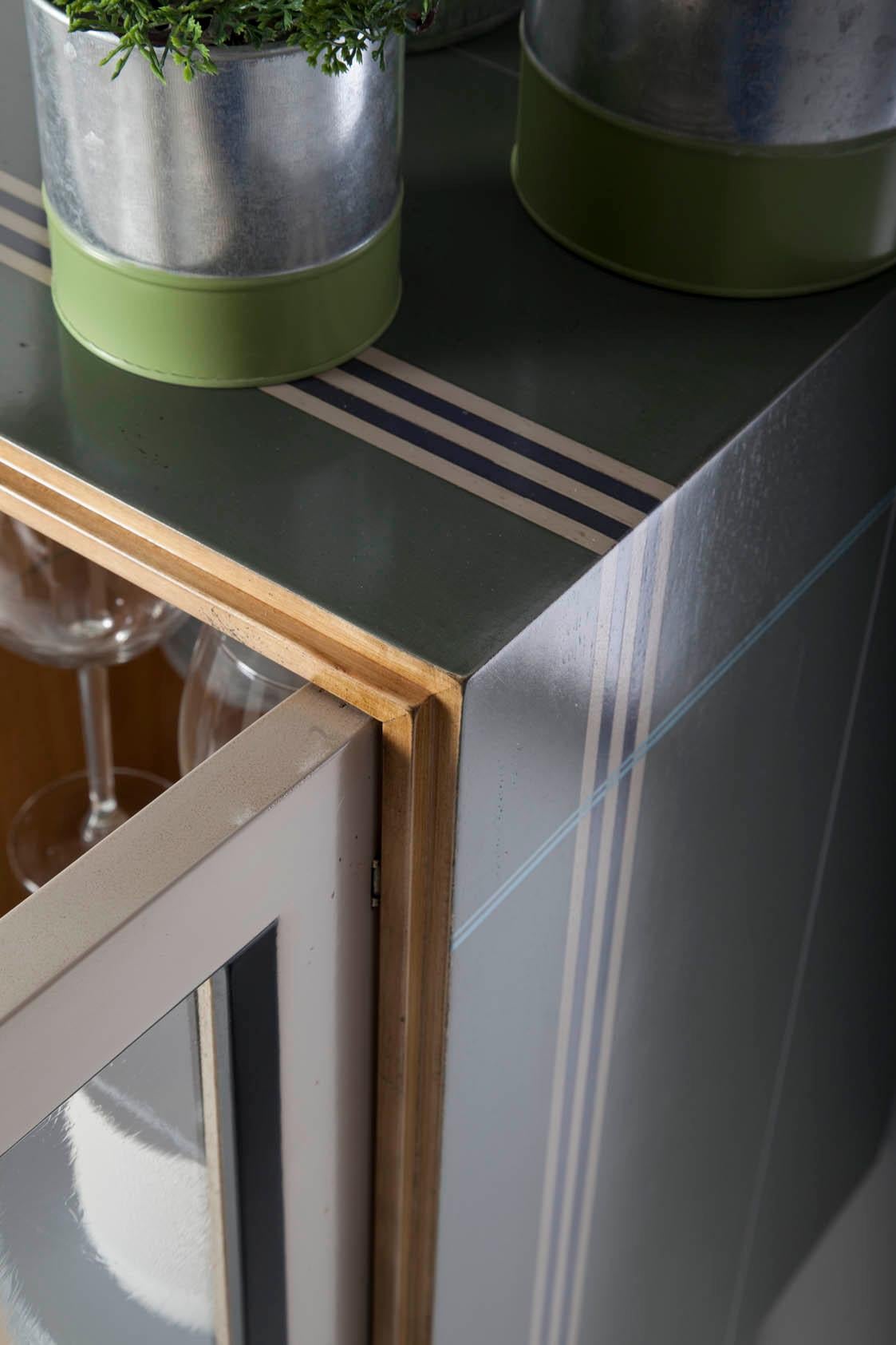Wood One Entry Cabinet by Lola Glamour For Sale