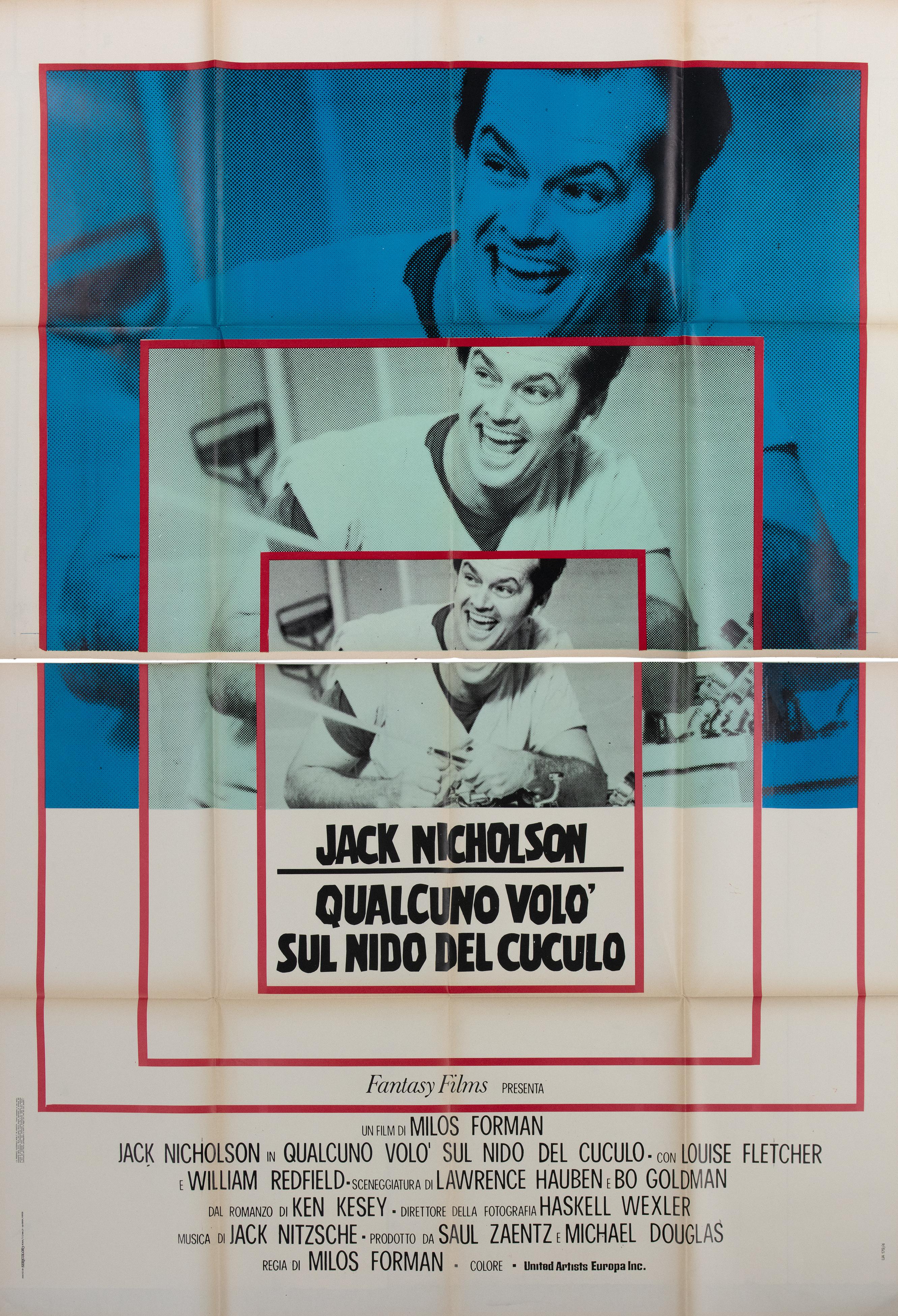 Einer flog über das Kuckucksnest (1975, Italien) (Papier) im Angebot