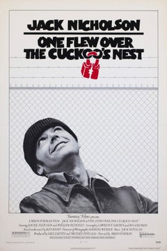 One Flew Over the Cuckoo's Nest 1975 US 1 Sheet Pre Awards Film Poster