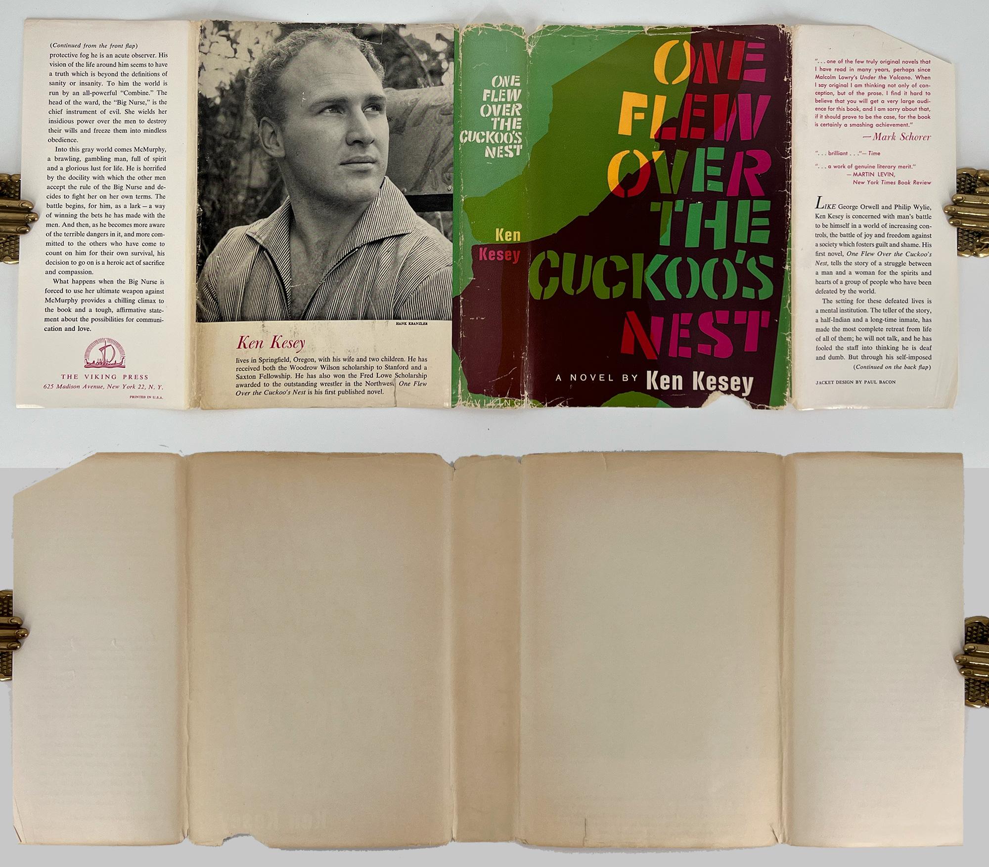 Vol au-dessus d'un nid de coucou par Ken Kesey - Première édition, deuxième édition avec DJ Excellent état - En vente à Middletown, NY