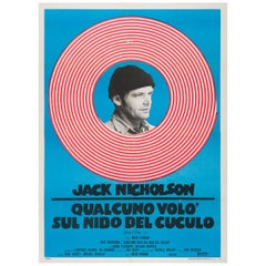Vintage One Flew over the Cuckoo's Nest Original Italian Film Poster, 1970s