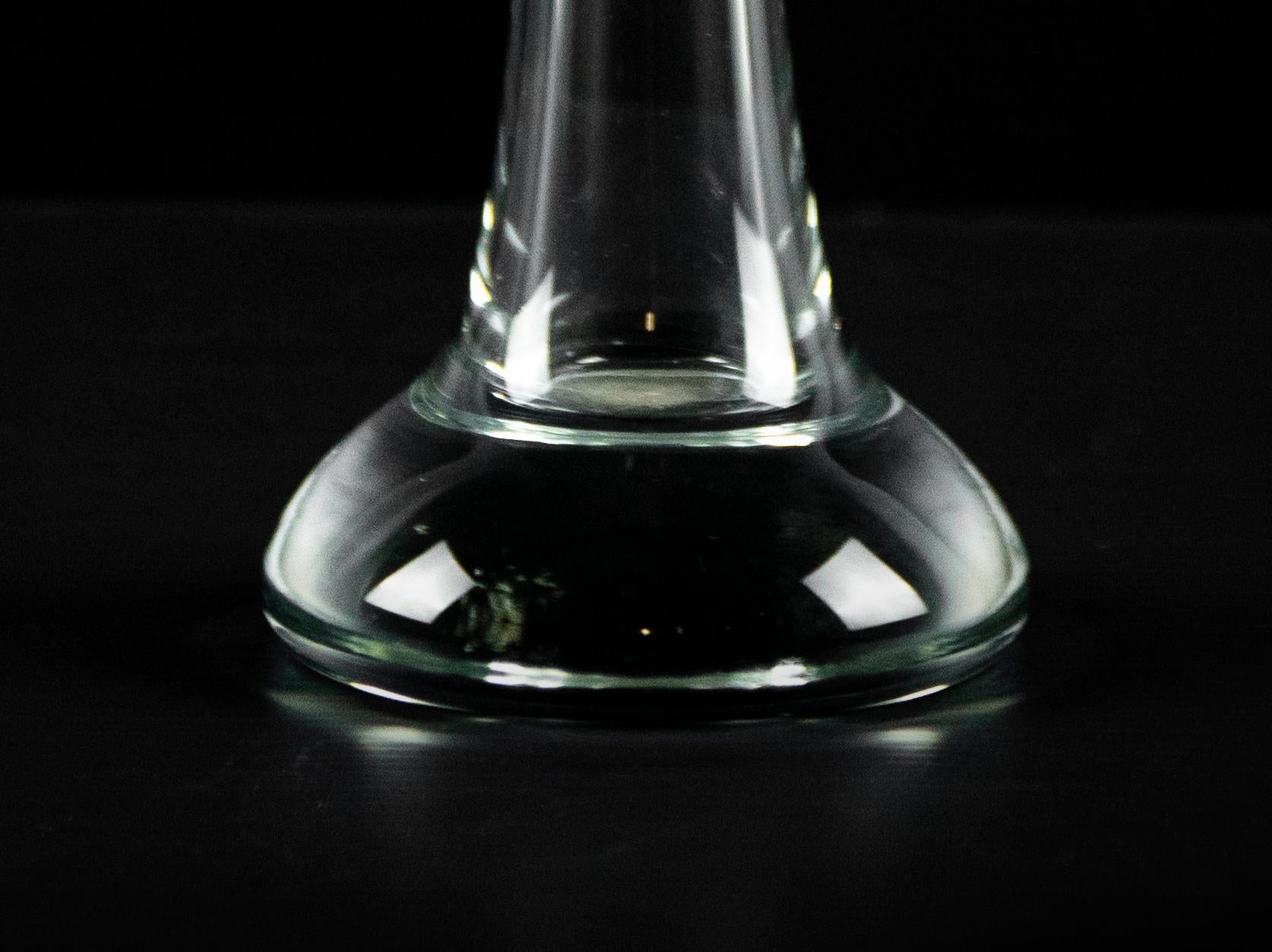 Vaso di vetro a un fiore, Italia, anni '70 In condizioni buone in vendita a Roma, IT
