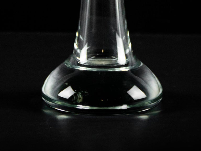 One Flower Glass Vase, Italy, 1970s For Sale at 1stDibs