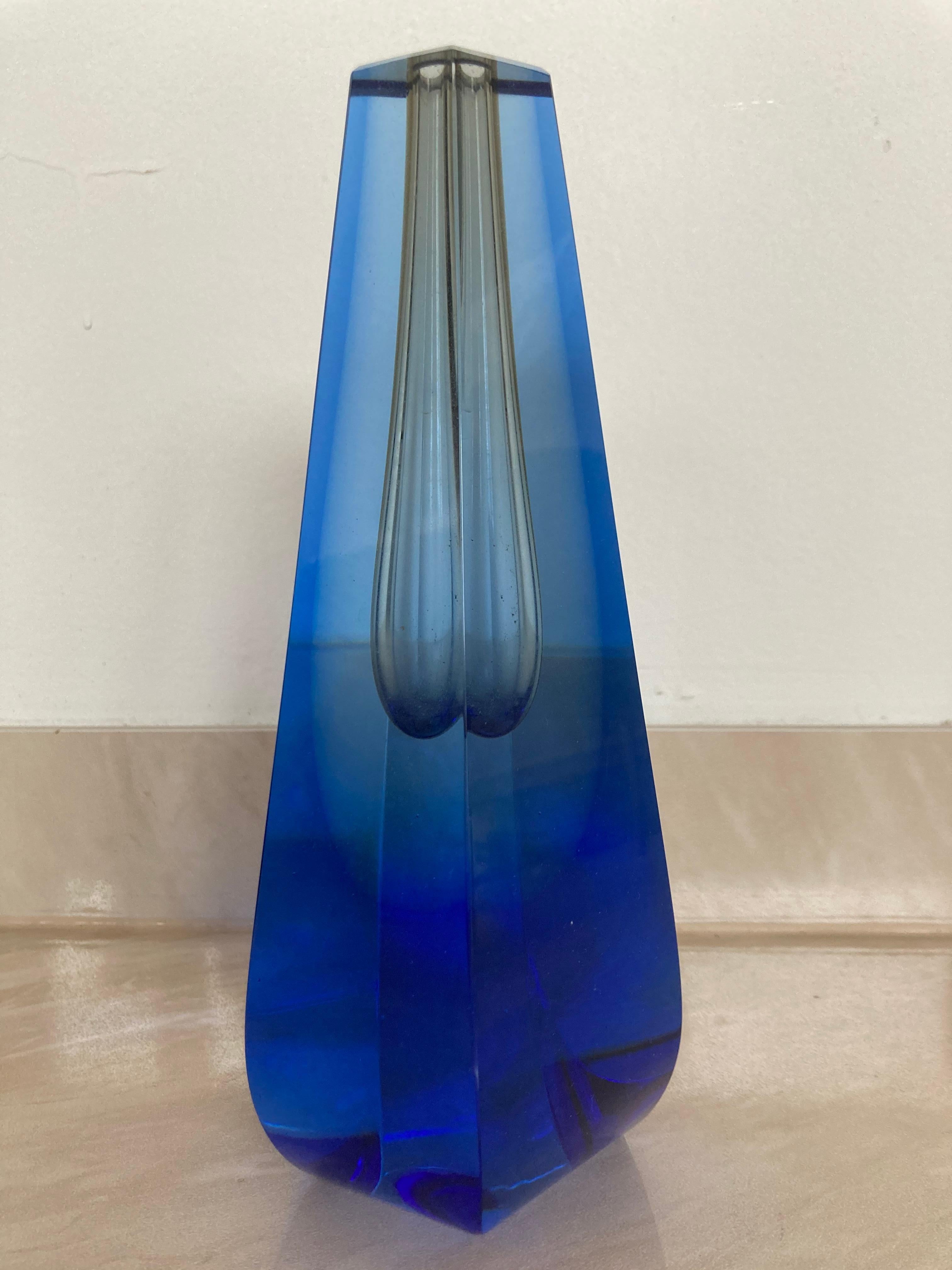 - 1970s, called 
- One of the most famous Czech designers
- Very popular one flower vase 
- Cut and polished glass.