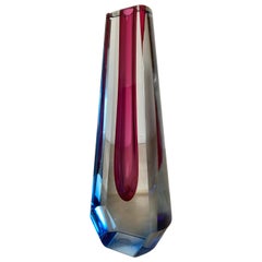 Vase One Flower en verre mi-siècle par Pavel Hlava, 1970