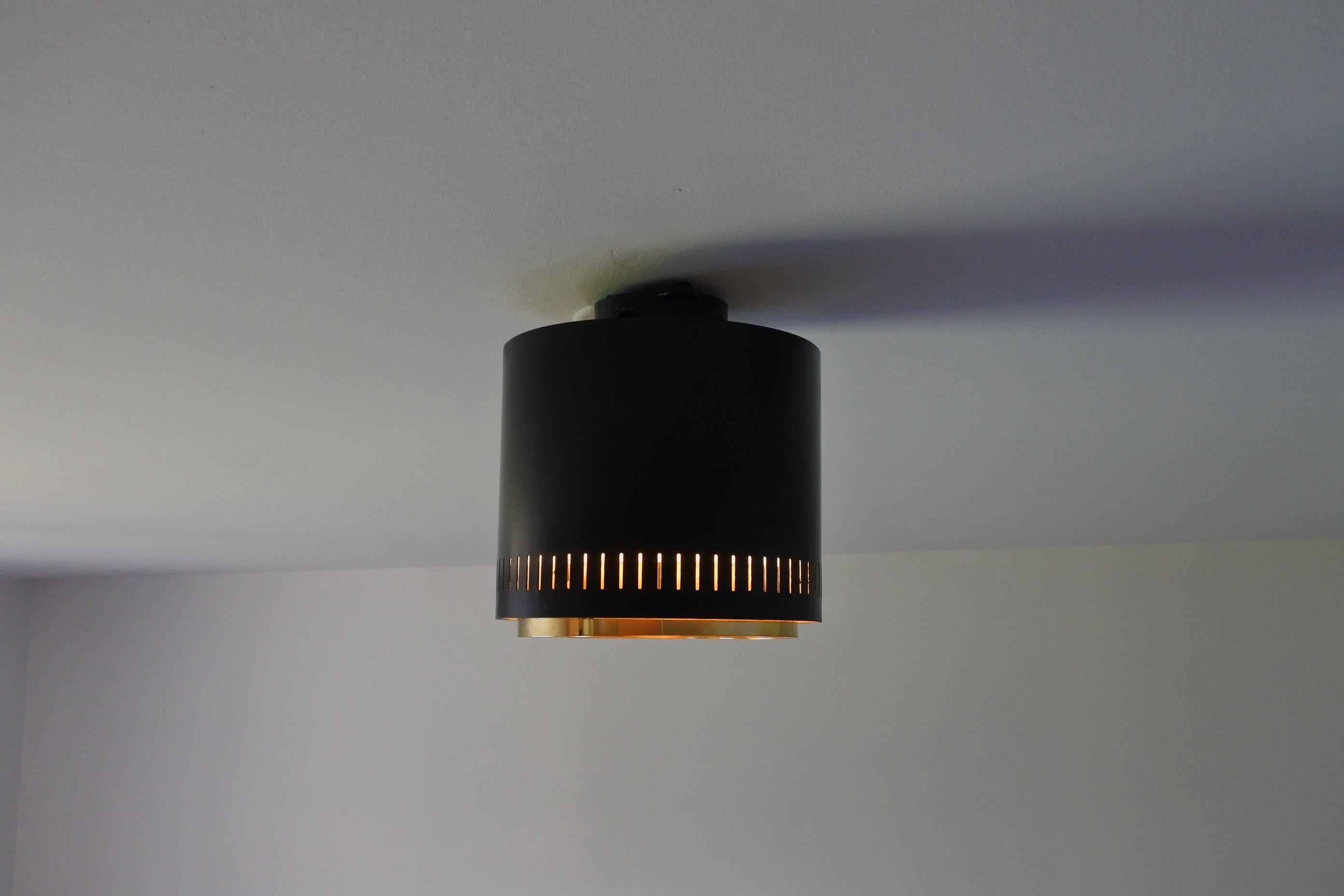 One Flush Mount Ceiling Lamp by Itsu, Finland, 1960s 3