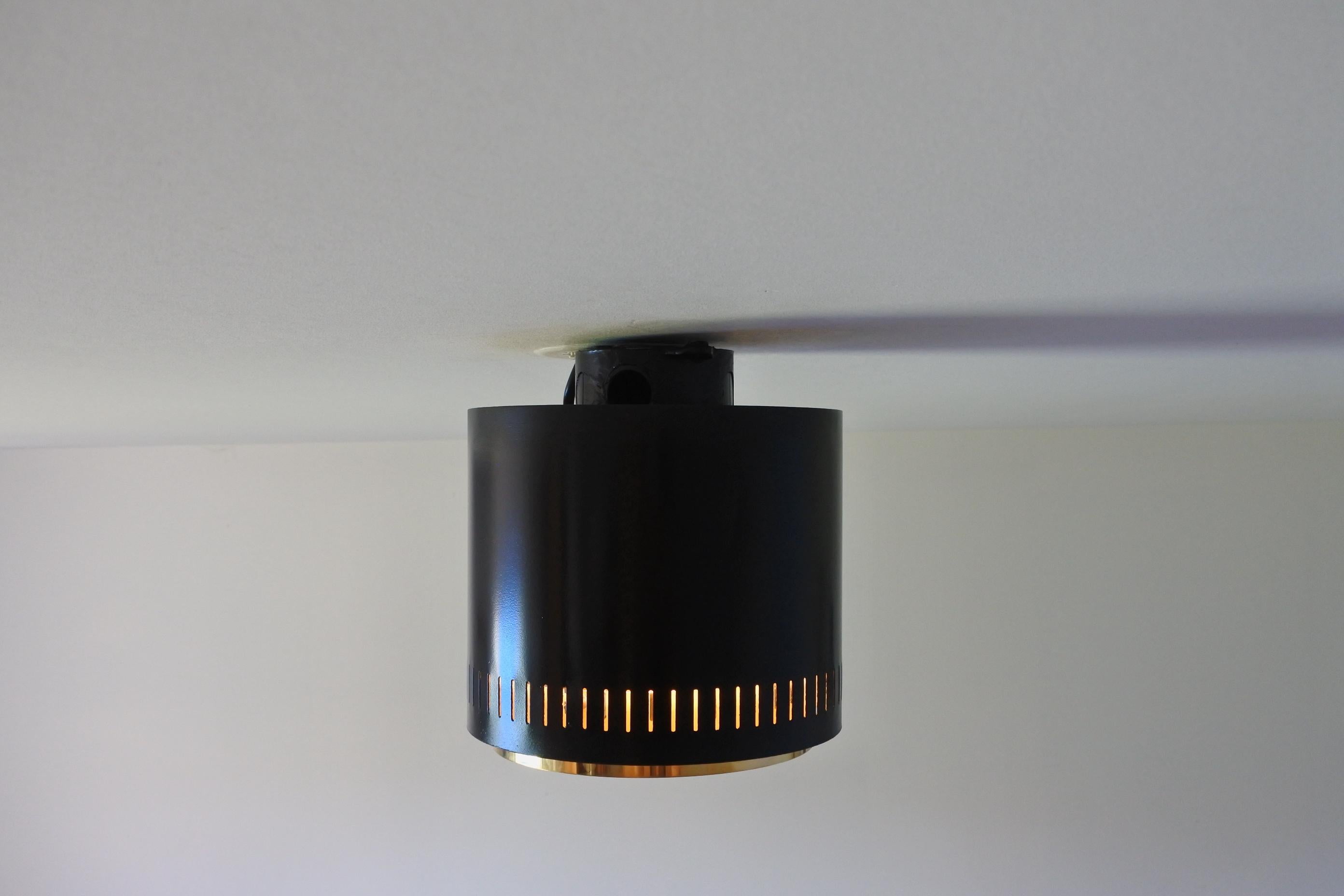 One Flush Mount Ceiling Lamp by Itsu, Finland, 1960s 5