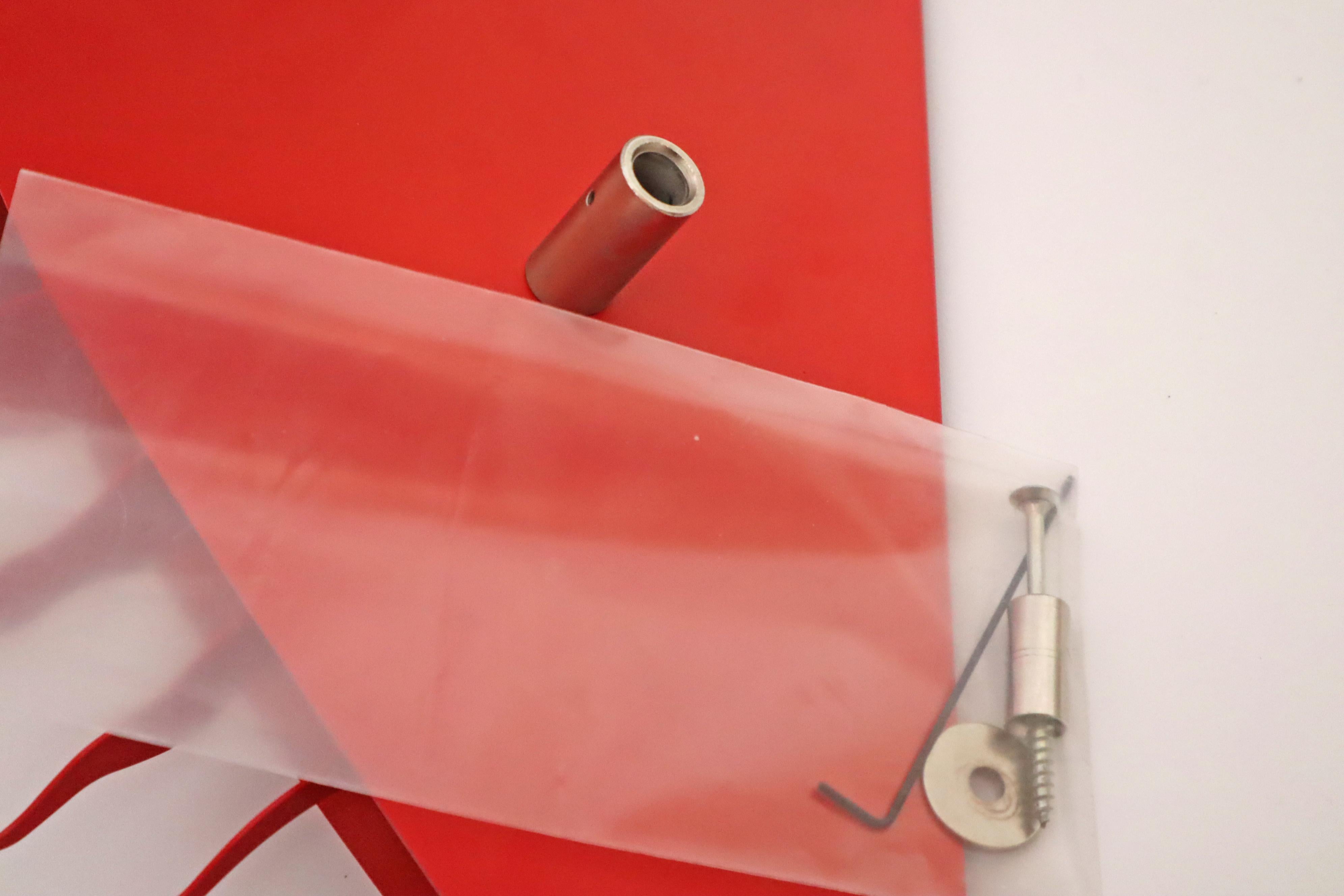 One For The Recession Wall Lamp In A Red Heart Shape by Ingo Maurer 1994 For Sale 6