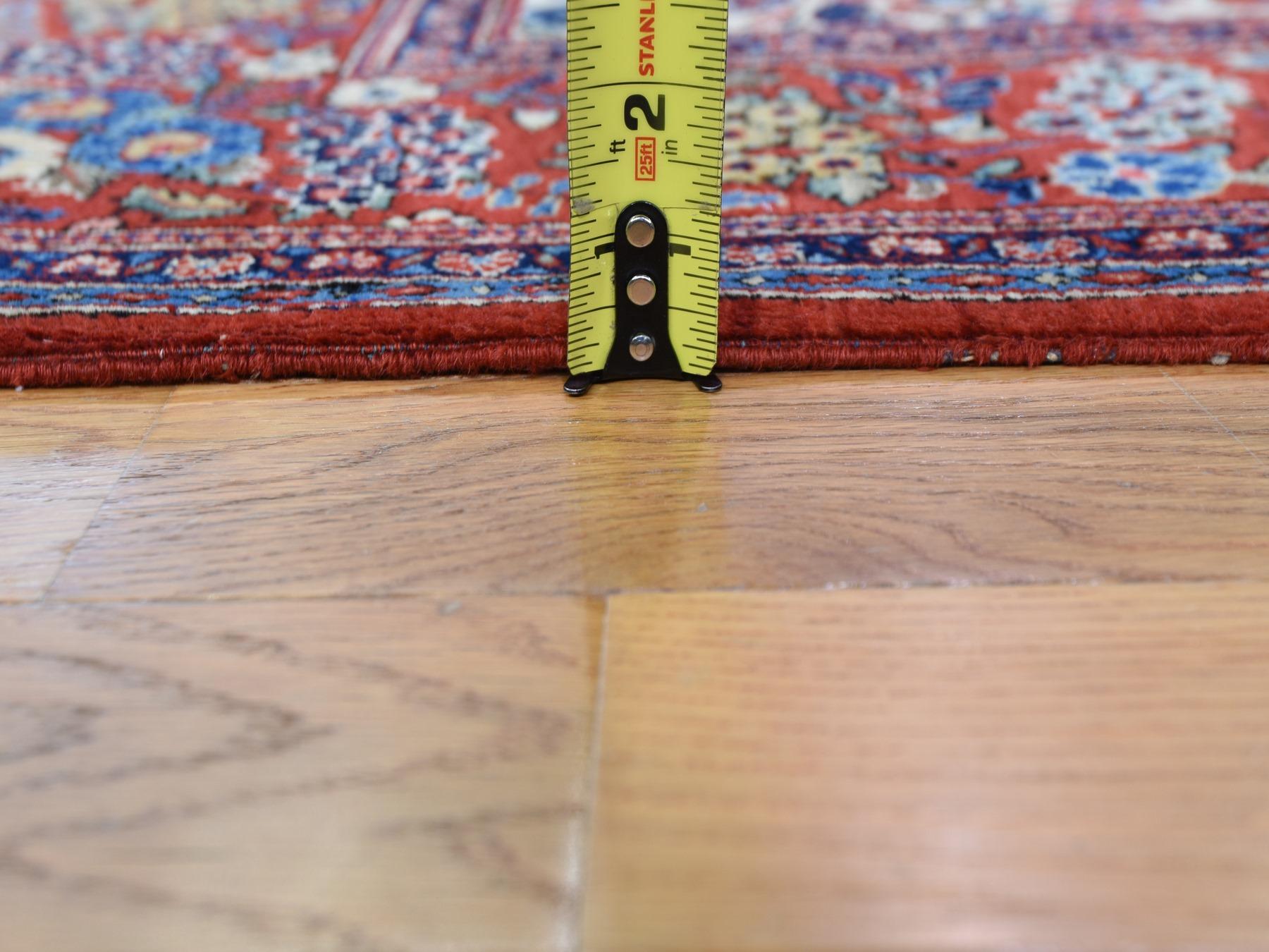Début du 20ème siècle Paire de tapis persans anciens Kashan Exc Cond propres et doux noués à la main en vente