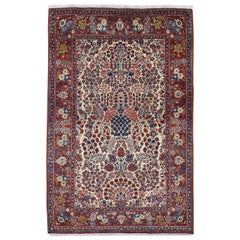 Une paire de tapis persans anciens Kashan Exc Cond propres et doux noués à la main