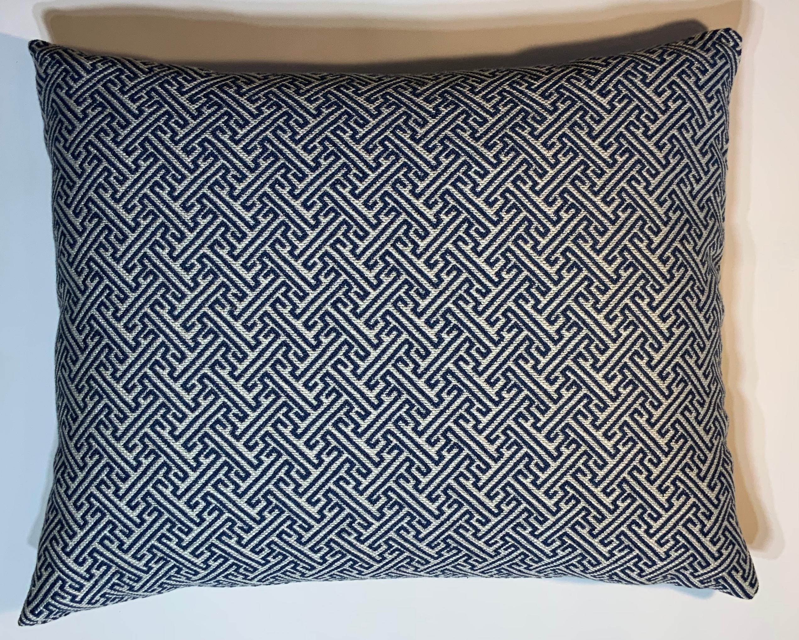 French One Geometric Motif Pillow For Sale