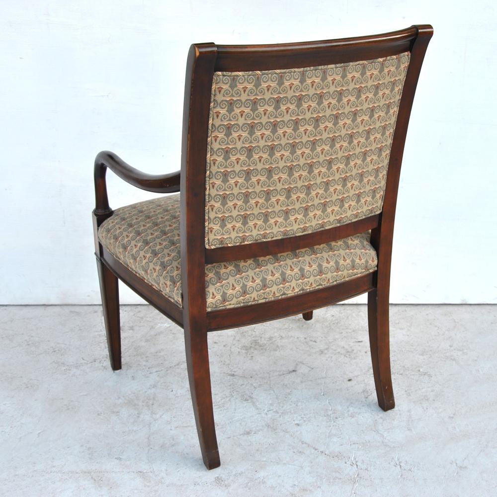 American One Hickory Furniture Traditional Arm Dining Side Chair For Sale