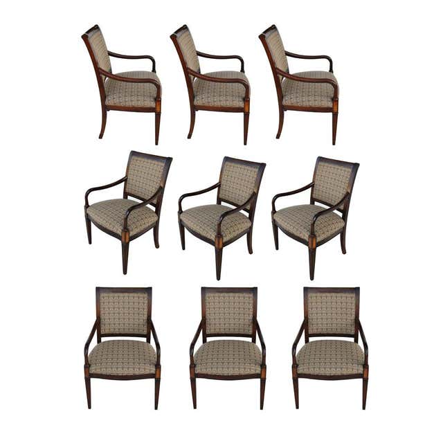 1 Vintage Walnut Johnson Furniture Dining Chair For Sale at 1stDibs