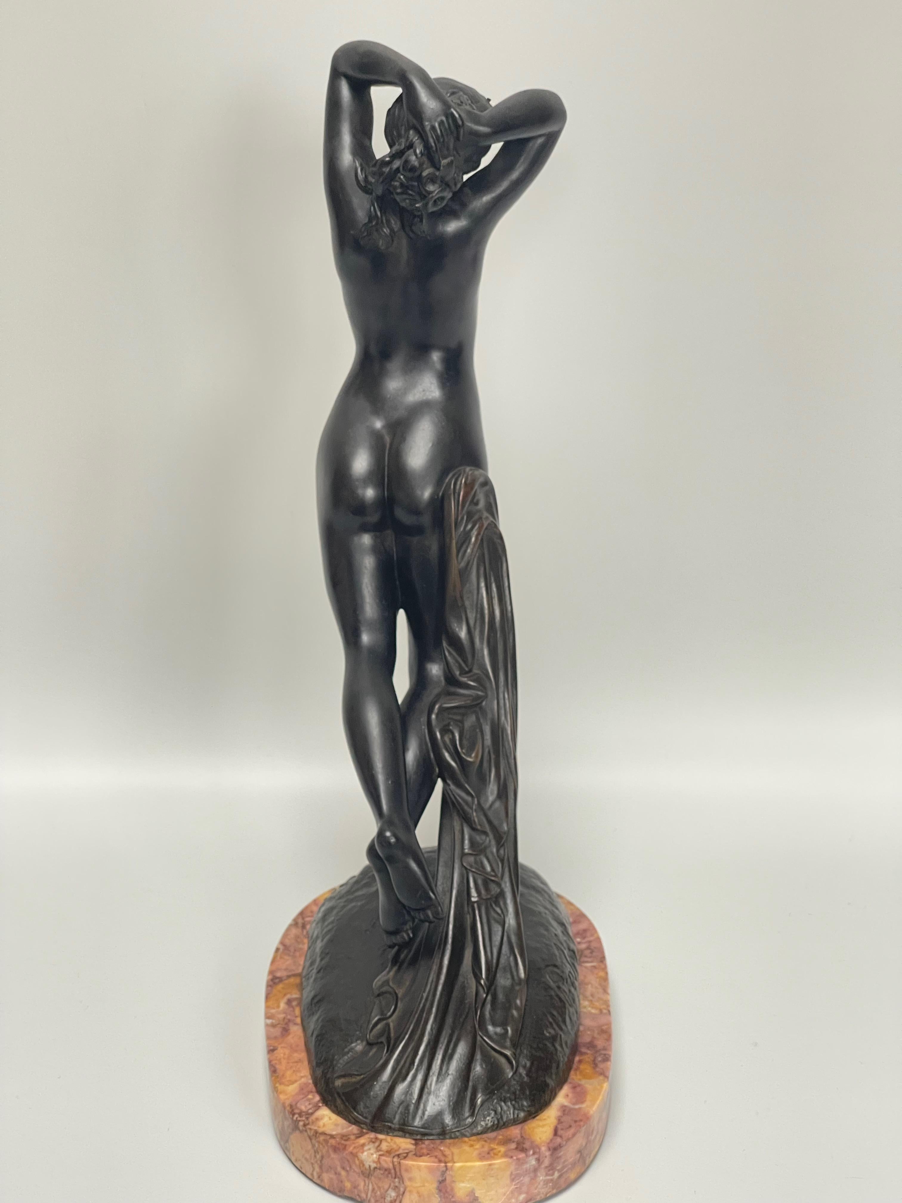 Napoléon III Sculpture en bronze « One hour of the Night » de Joseph Michel Pollet en vente