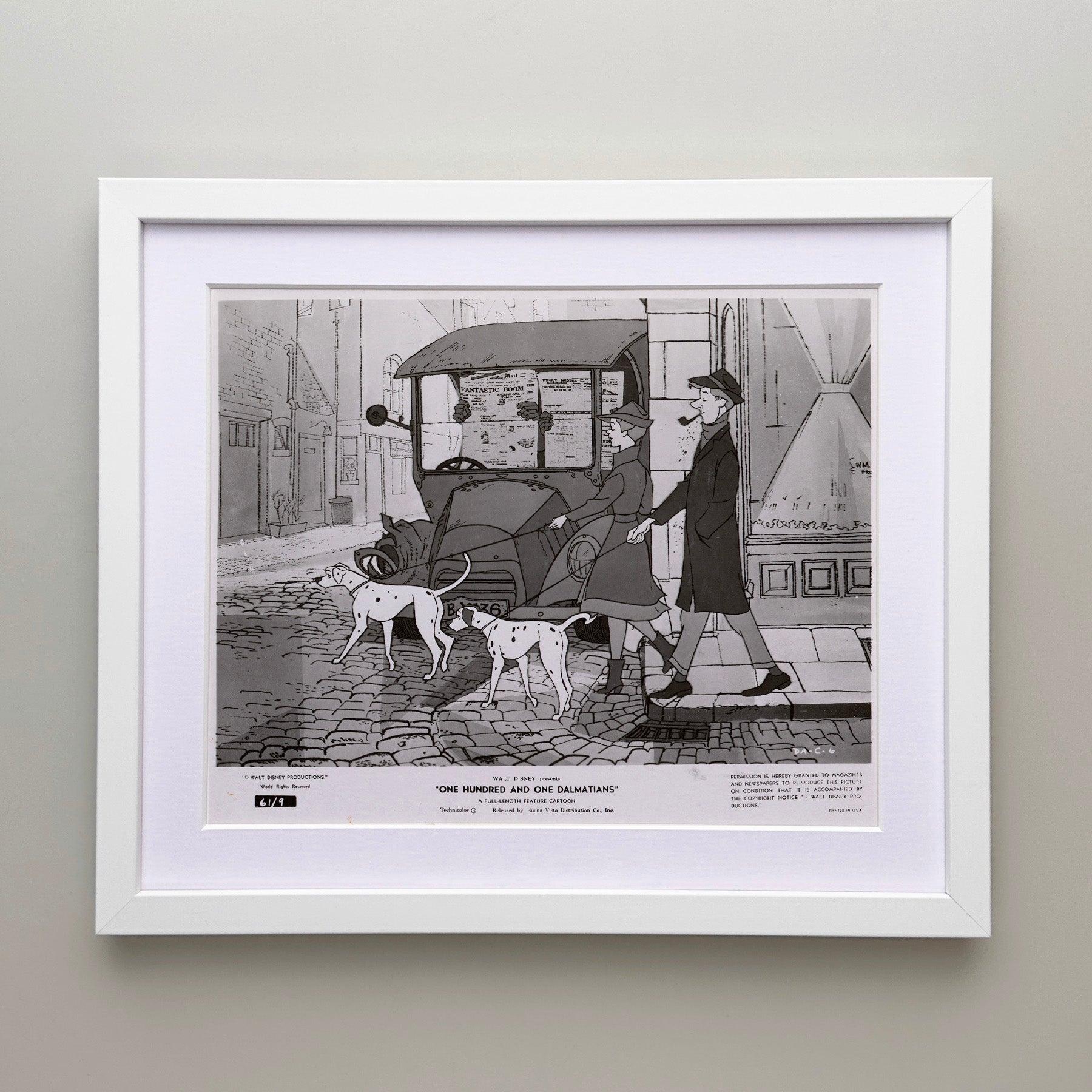 Einhundertundein Dalmatiner (1961) Pressestatement - gerahmt (amerikanisch) im Angebot