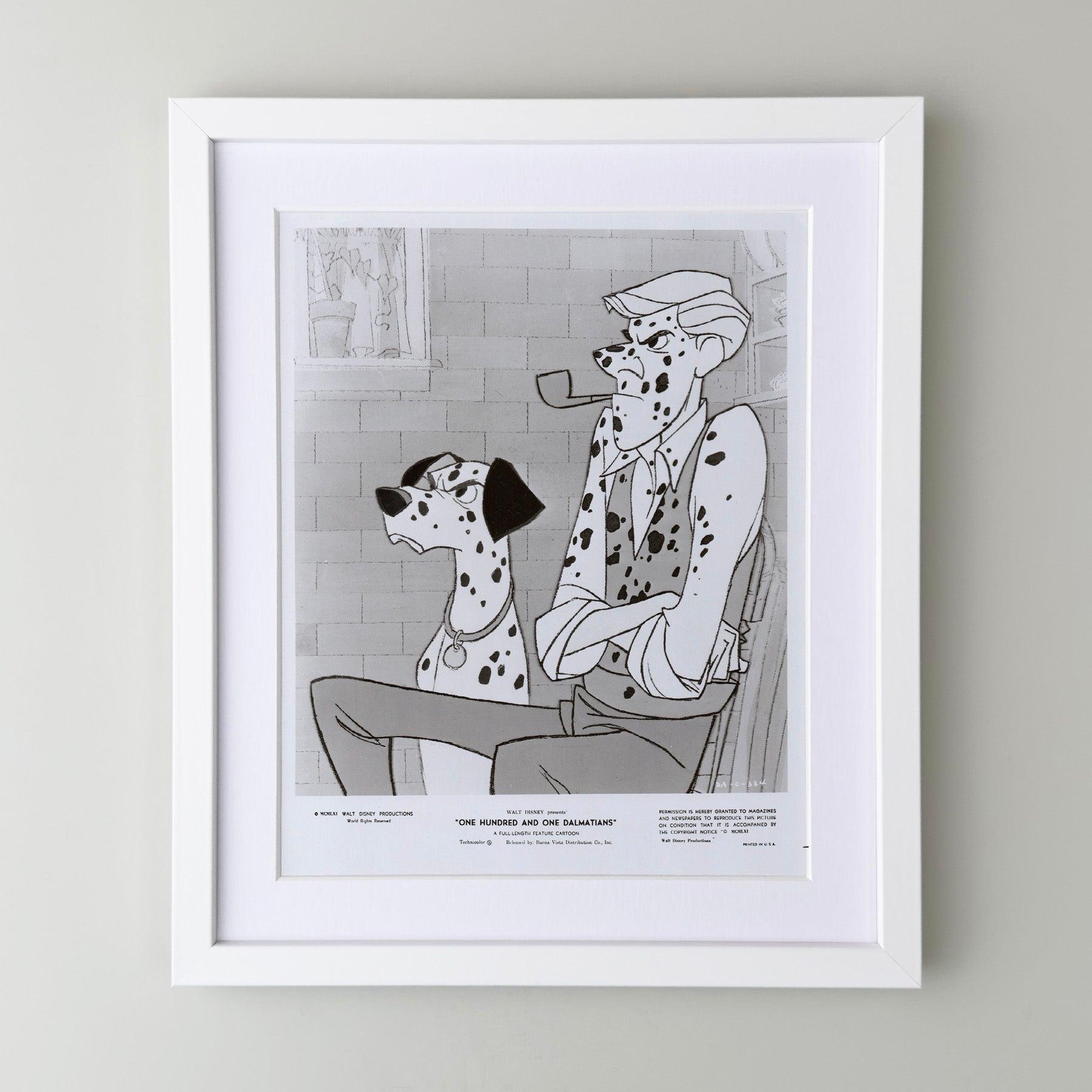 Einhundertundein Dalmatiner (1961) Pressestatement - gerahmt (amerikanisch) im Angebot