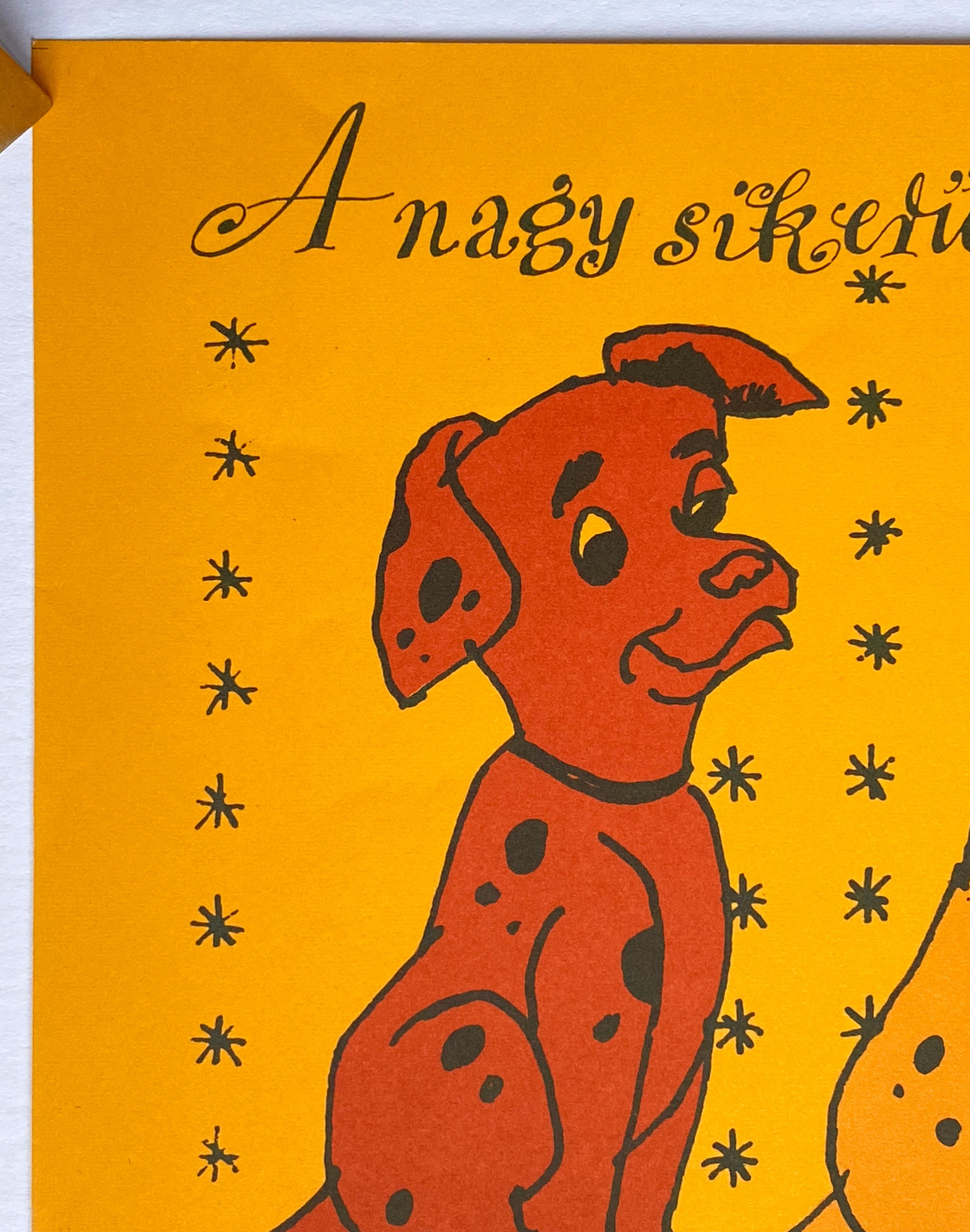 „One Hundred and One Dalmatians“, Original-Vintage-Filmplakat, ungarisch, 1984 (Ungarisch) im Angebot