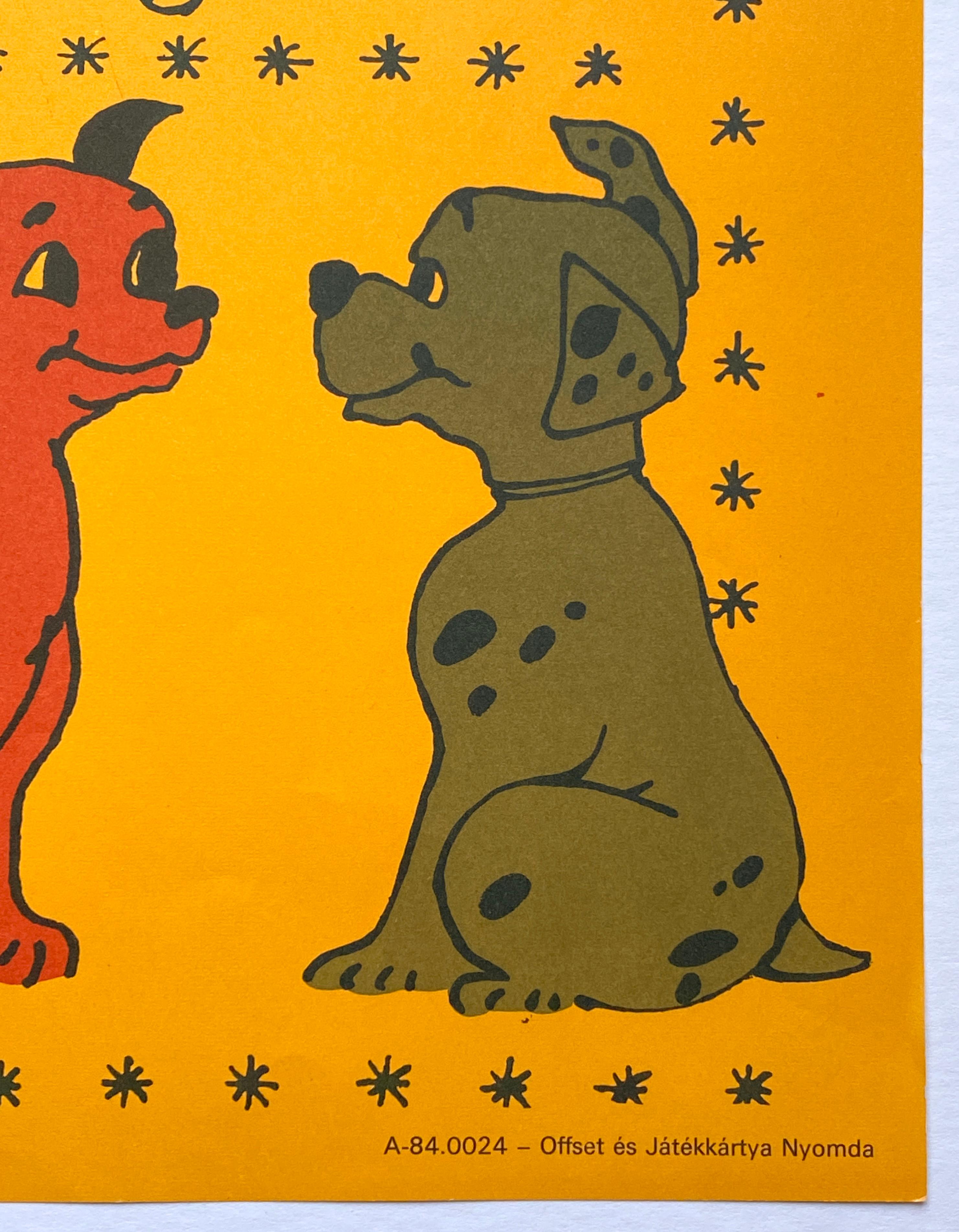 „One Hundred and One Dalmatians“, Original-Vintage-Filmplakat, ungarisch, 1984 (Ende des 20. Jahrhunderts) im Angebot