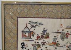 One Hundred Chinese Boys at Play Silk Embroidery, circa 1930s