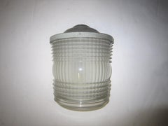 One Jean Perzel Original French Art Deco Period Glass and Metal Sconce, Signed
