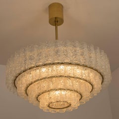 One Large Murano Glass Chandeliers by Doria, 1960s for Melanie