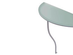 One Legged Table in metal frame and Glass top by Jasper Morrison for Cappellini