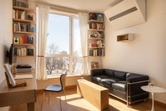 One Legged White Oak Desk