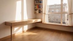 One Legged White Oak Desk