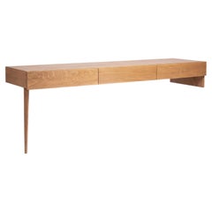 One Legged White Oak Desk