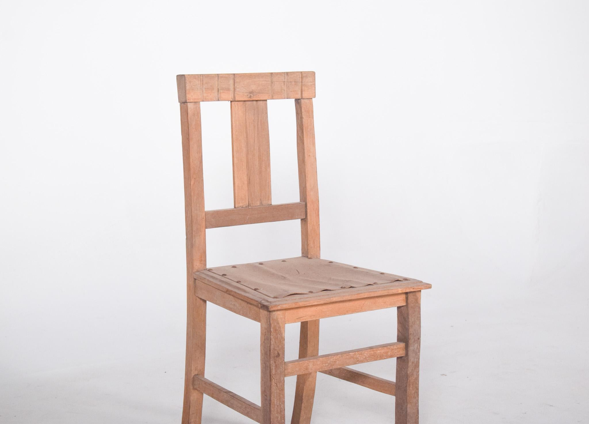 Mid-Century Modern One Light Wood Dining Chair For Sale