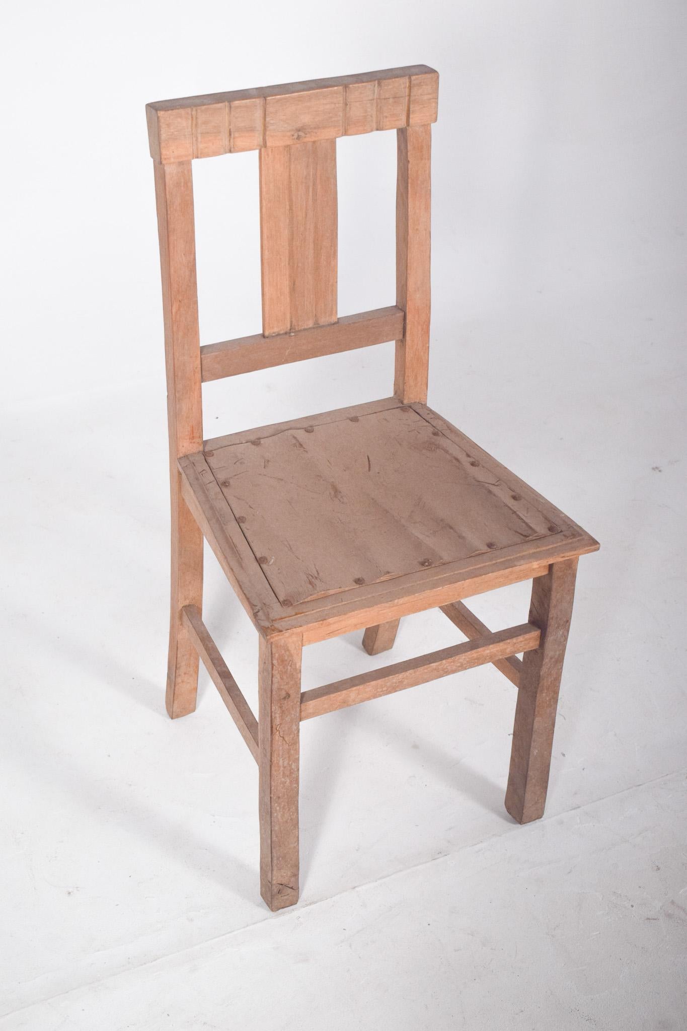 20th Century One Light Wood Dining Chair For Sale